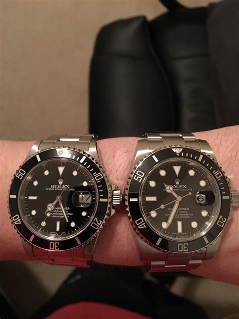 rolex submariner new vs old